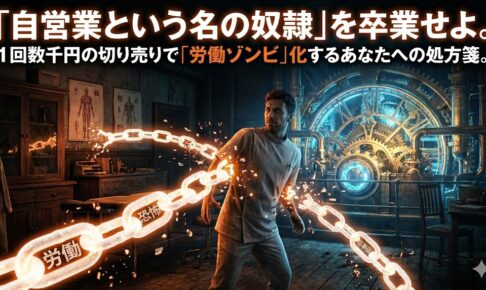 「自営業という名の奴隷」を卒業せよ。1回数千円の切り売りで「労働ゾンビ」化するあなたへの処方箋。