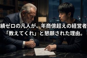 実績ゼロの凡人が、年商億超えの経営者に「教えてくれ」と懇願された理由。