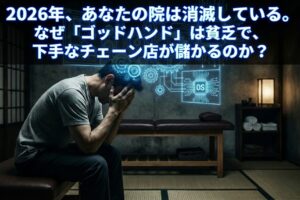 2026年、あなたの院は消滅している。なぜ「ゴッドハンド」は貧乏で、下手なチェーン店が儲かるのか？A