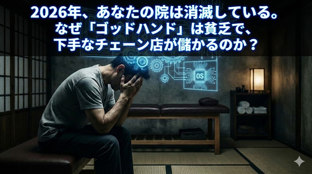 2026年、あなたの院は消滅している。なぜ「ゴッドハンド」は貧乏で、下手なチェーン店が儲かるのか？A