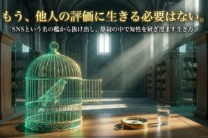 SNSの「キラキラ地獄」から脱獄せよ。あなたの感性を守り、静かに繁栄するための『経世済民マーケティングOS』の正体