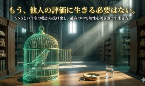 SNSの「キラキラ地獄」から脱獄せよ。あなたの感性を守り、静かに繁栄するための『経世済民マーケティングOS』の正体