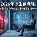 2026年の生存戦略。AIが書けない「知性の牙」を宿す唯一の道。
