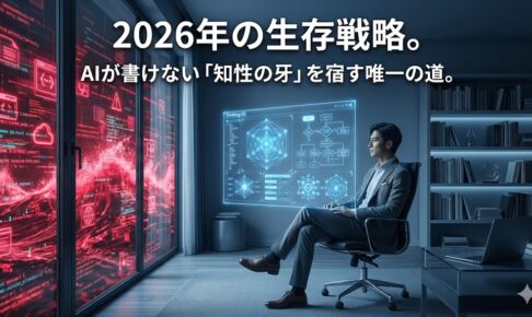 2026年の生存戦略。AIが書けない「知性の牙」を宿す唯一の道。