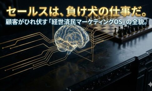売り込まずに「5回先の予約」が埋まる聖域の作り方。お願い営業を卒業し、市場を支配する「マーケティングOS」を実装せよ