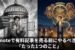 noteで有料記事を売る前にやるべき「たった1つのこと」