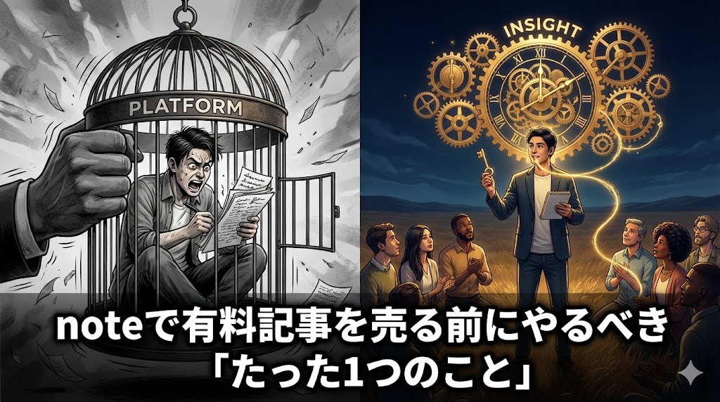 noteで有料記事を売る前にやるべき「たった1つのこと」
