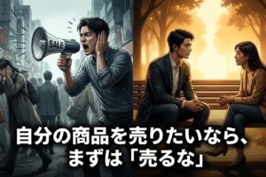 自分の商品を売りたいなら、まずは「売るな」