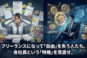 フリーランスになって「自由」を失う人たち。会社員という「特権」を見直せ。