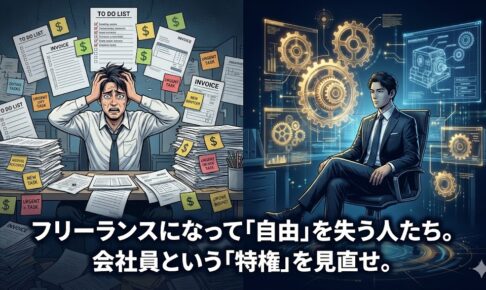 フリーランスになって「自由」を失う人たち。会社員という「特権」を見直せ。