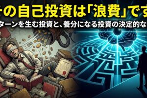 その自己投資は「浪費」です。リターンを生む投資と、養分になる投資の決定的な差。