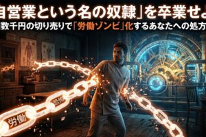 「自営業という名の奴隷」を卒業せよ。1回数千円の切り売りで「労働ゾンビ」化するあなたへの処方箋。